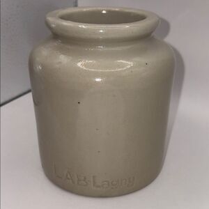 Vintage LAB Lagny Mustard Crock